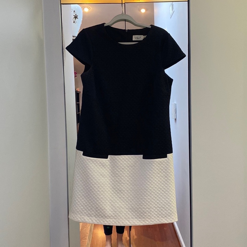 Eliza J color block dress